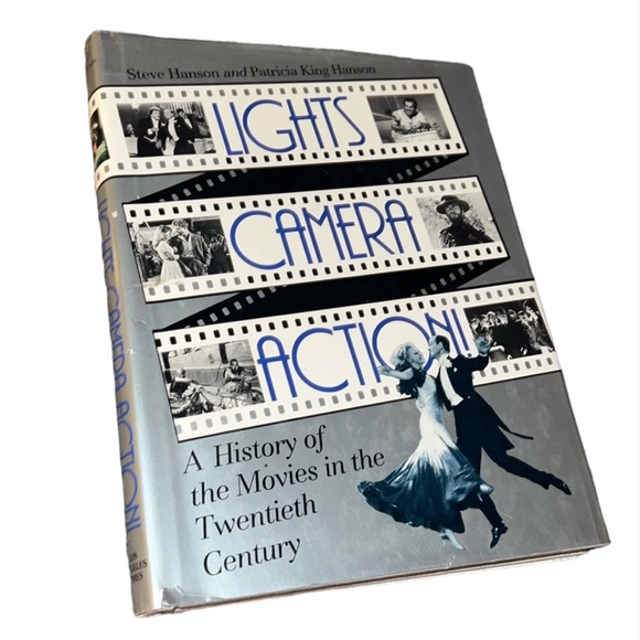 LIGHTS CAMERA ACTION A HISTORY OF THE MOVIES IN THE TWENTIETH CENTURY VTG BOOK - Picture 1 of 17